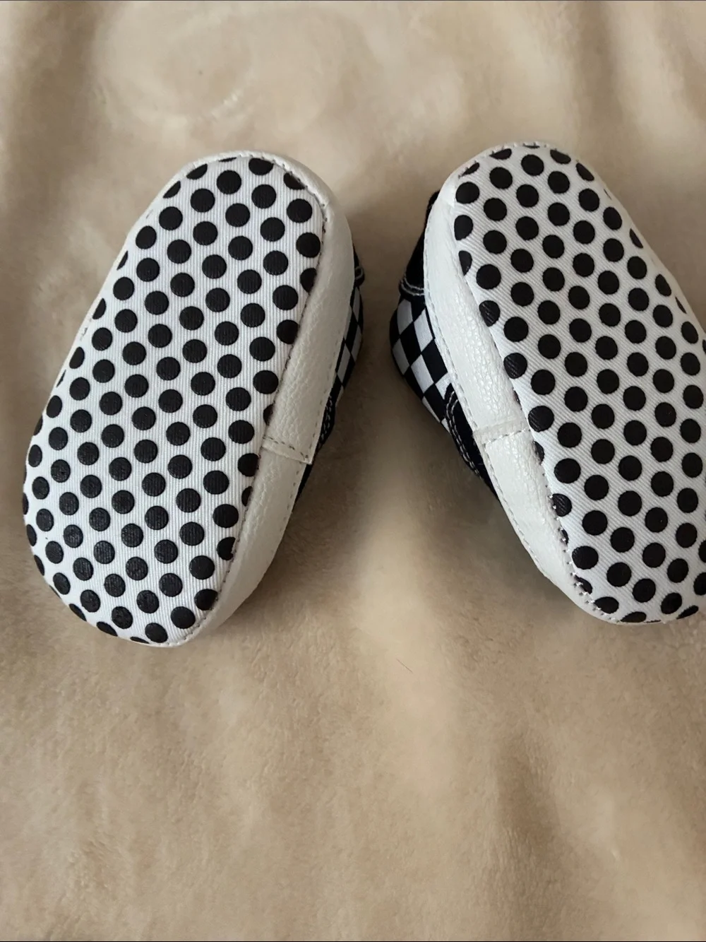 Kids Black & White Checkered Canvas Sneakers